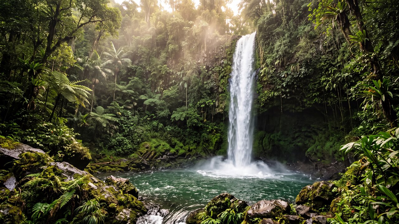 Jungle Waterfall wallpaper