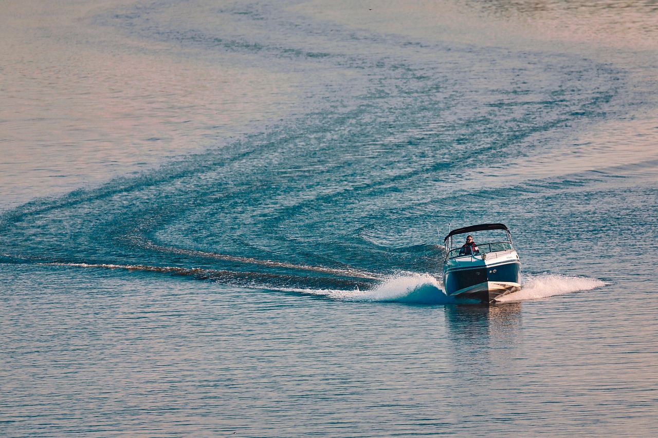 Boat Motor River wallpaper