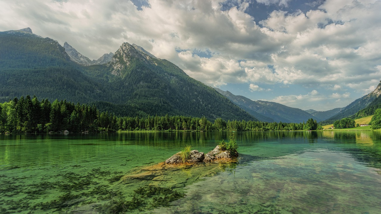 Hintersee Lake Mountains wallpaper