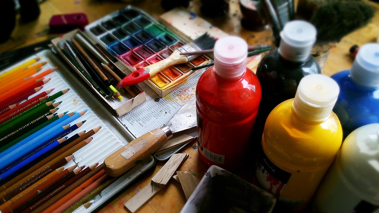Painting Pencils Paint wallpaper