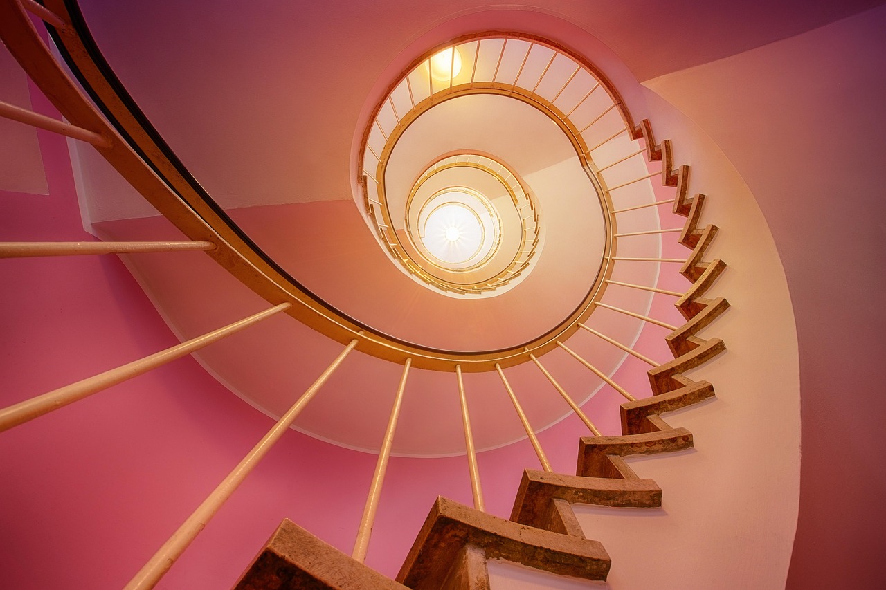 Spiral Staircase Stairs wallpaper