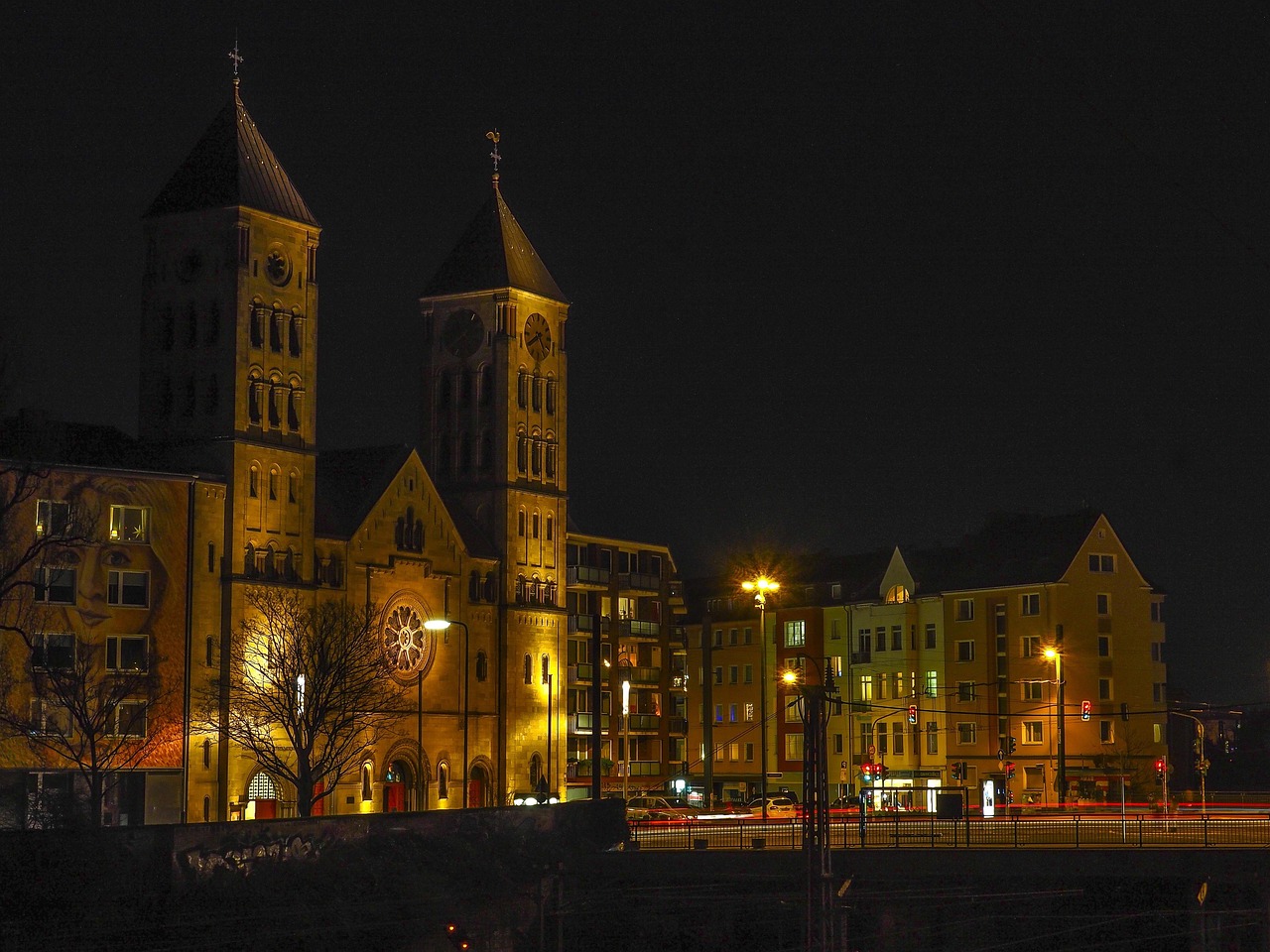 At Night Architecture City wallpaper