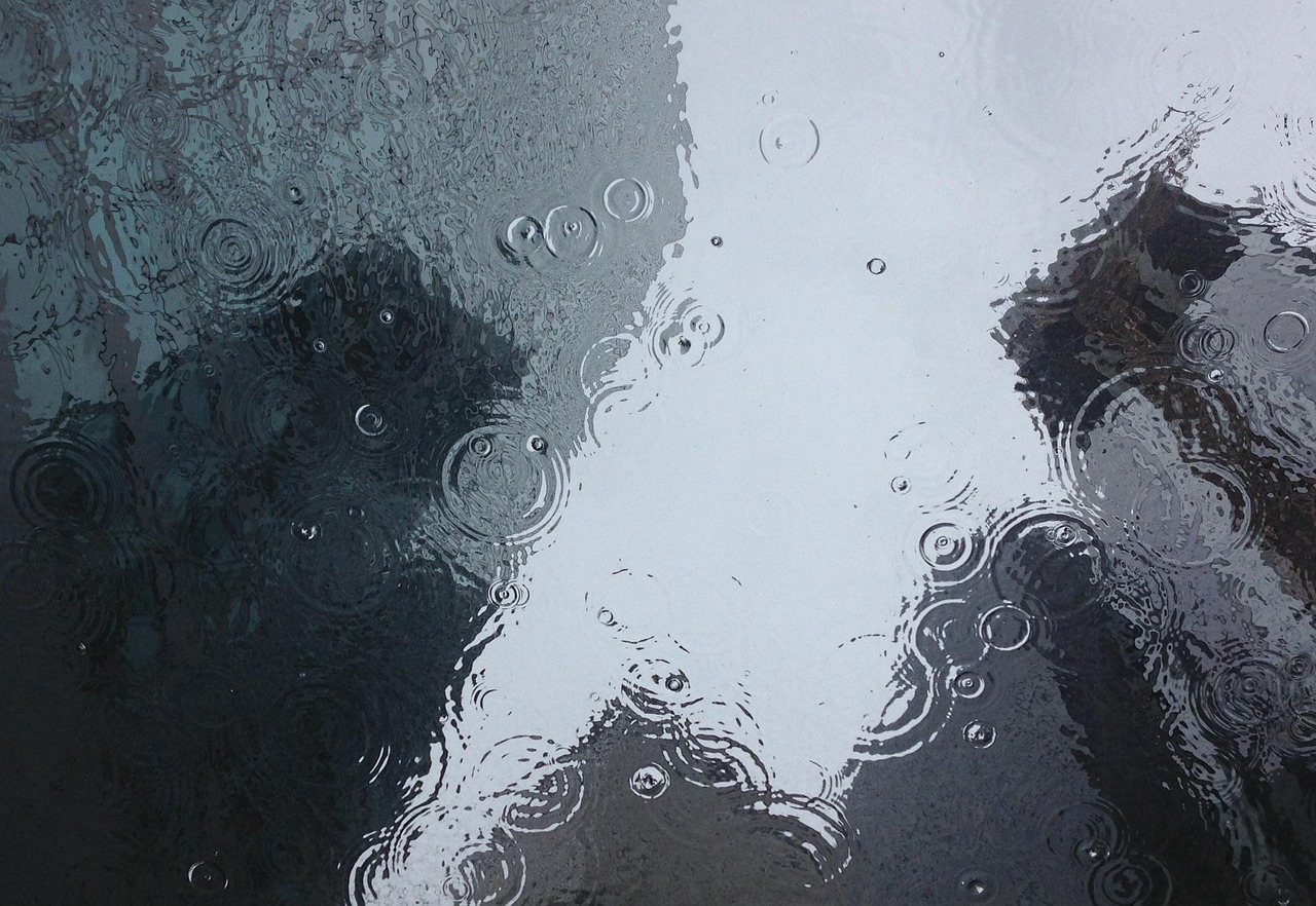Puddle Rain Raindrops wallpaper