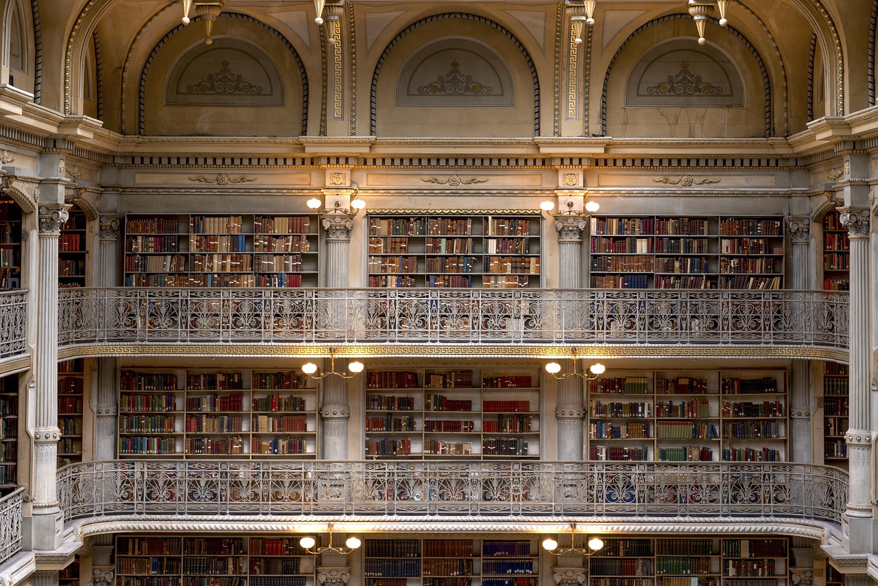 George Peabody Library Peabody Institute Baltimore wallpaper