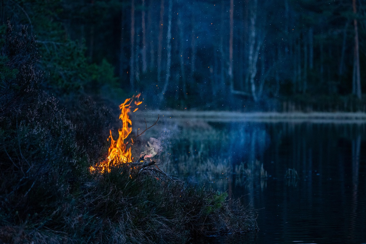 Fireplace Campfire Flame wallpaper