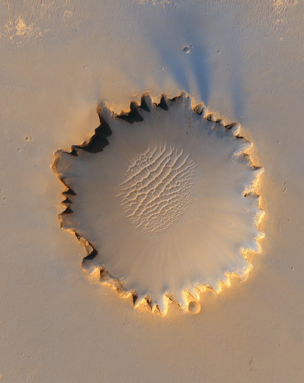 Planet Mars Crater wallpaper