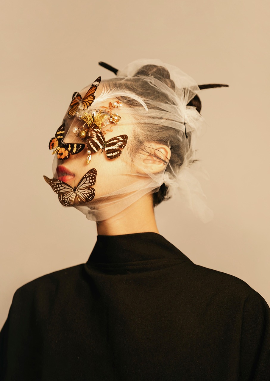 Woman Butterflies Fashion wallpaper