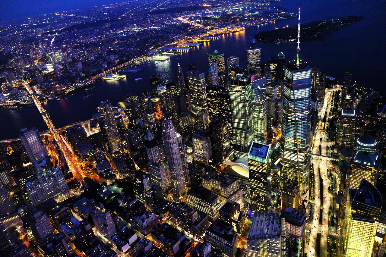 Buildings City Illuminated wallpaper
