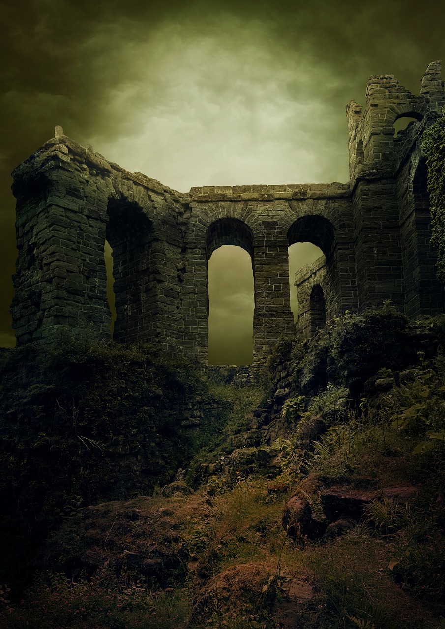 Ruin Castle Middle Ages wallpaper