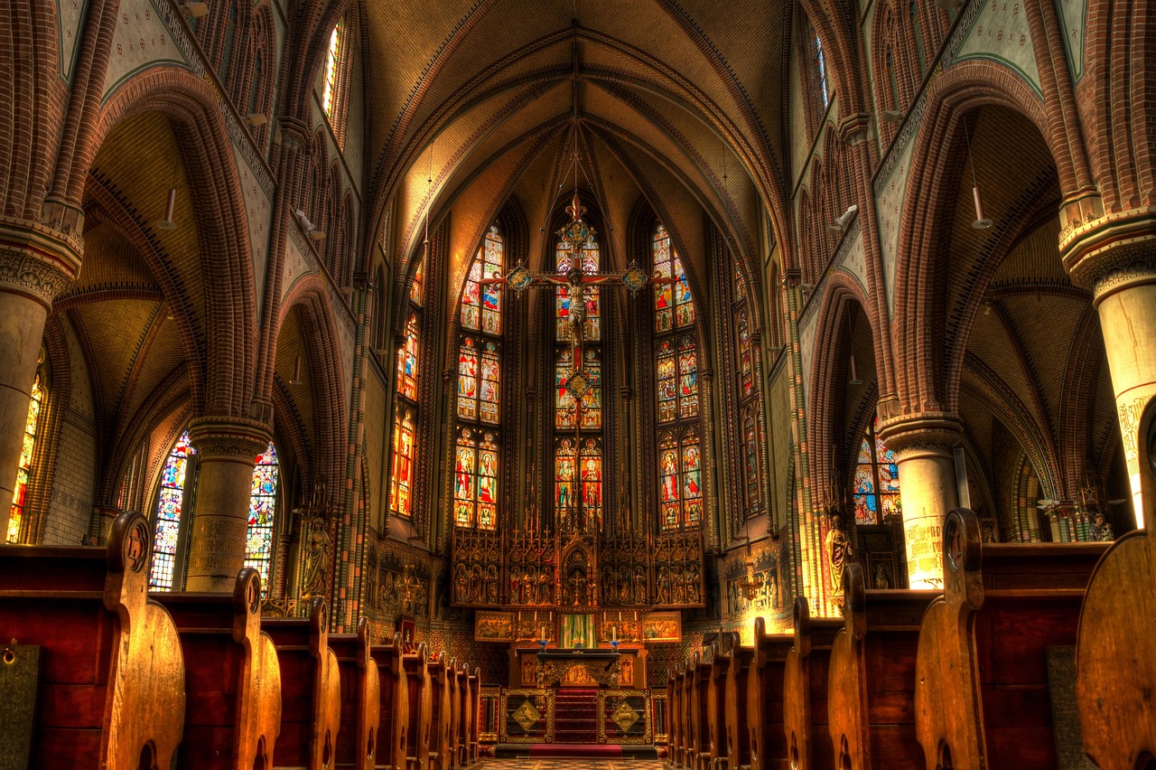 Church Altar Pews wallpaper