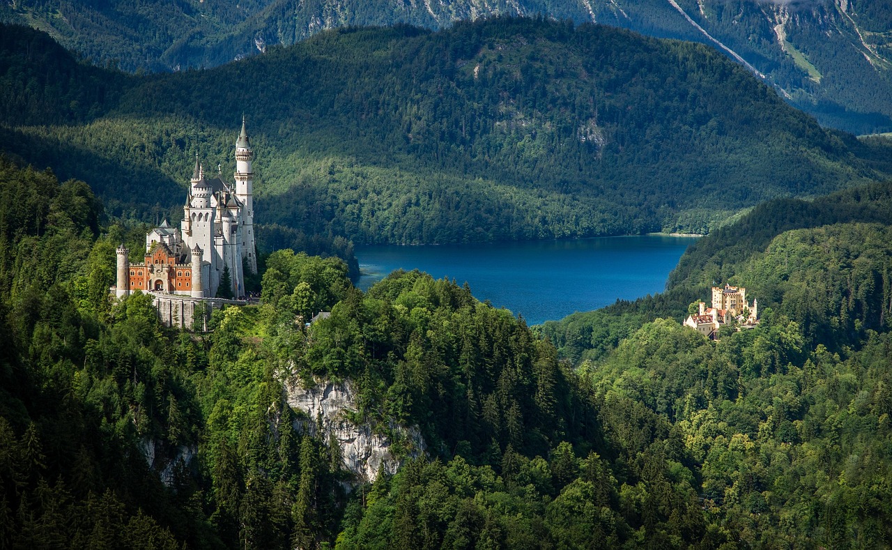 Castle Tree Landscape wallpaper