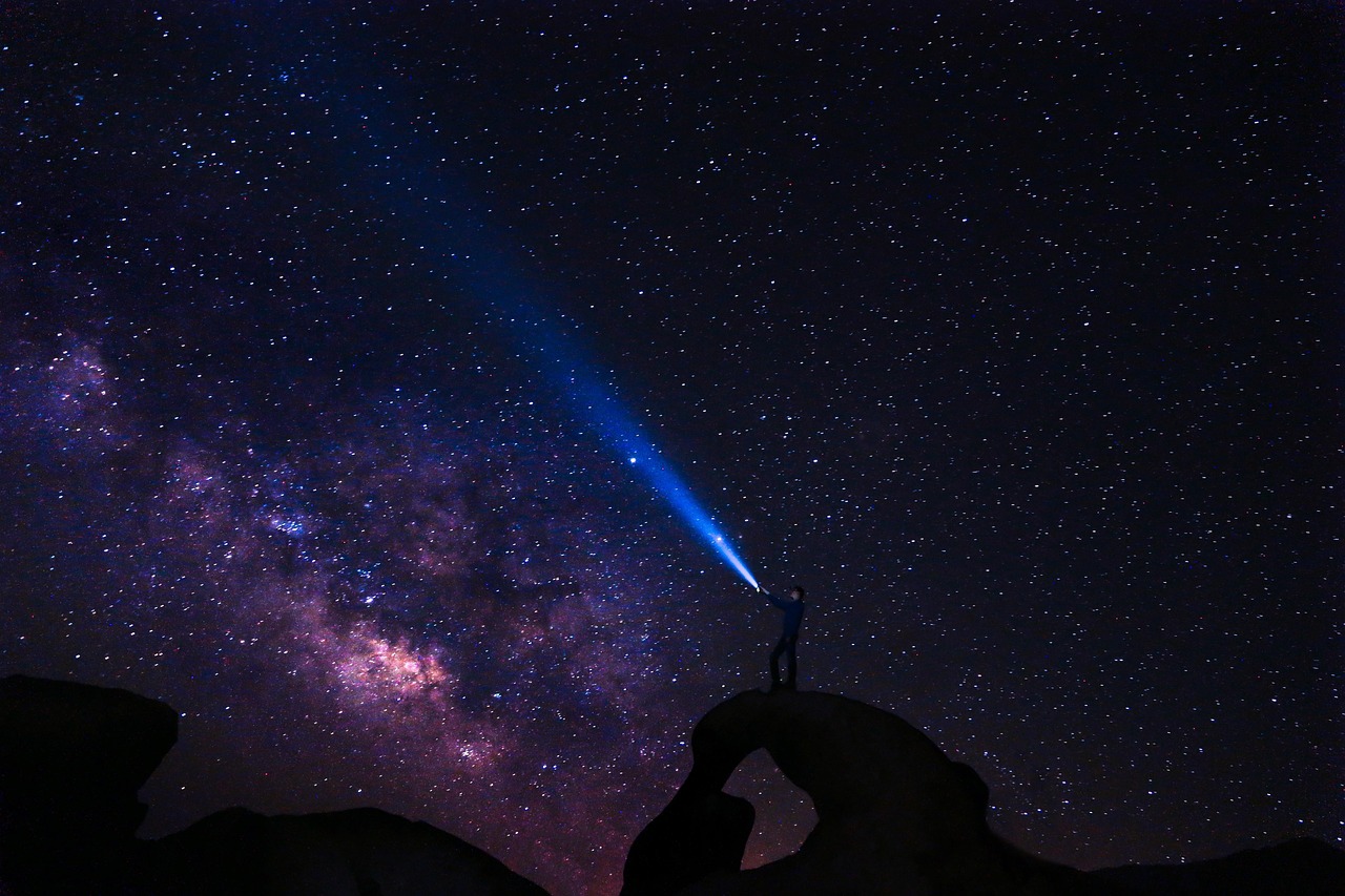 Constellations Stargazing Person wallpaper