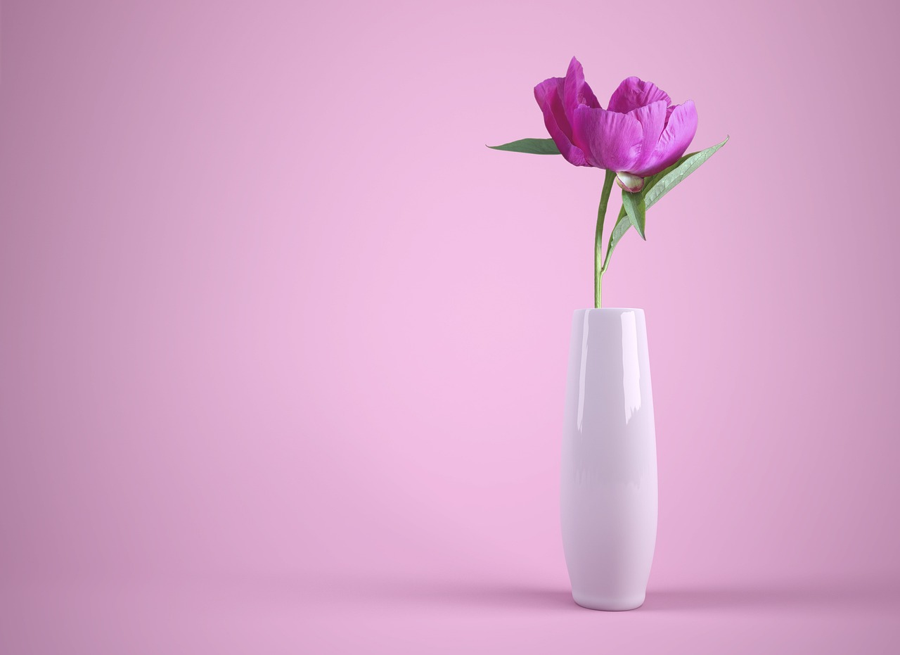 Flower Vase Multicoloured wallpaper