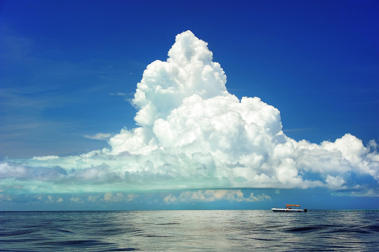 Sea Horizon Cloudy wallpaper