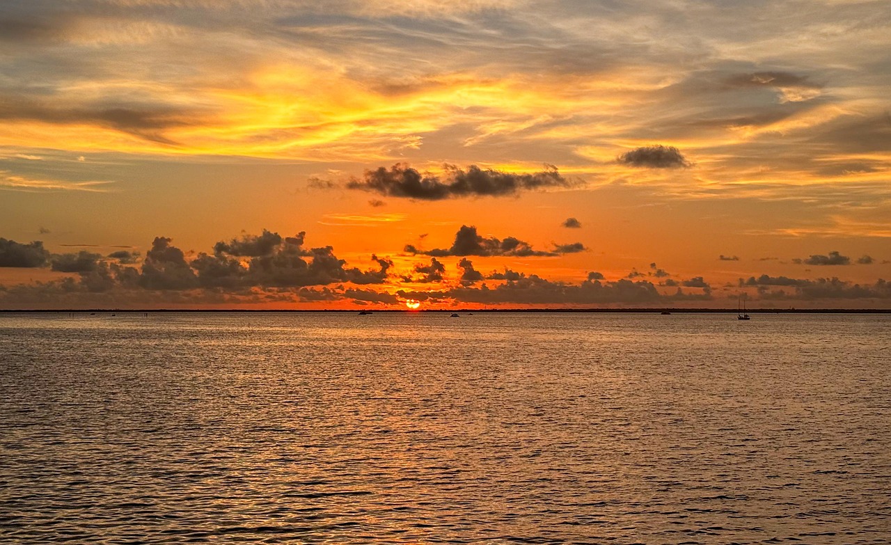 Sunset Clouds Orange wallpaper