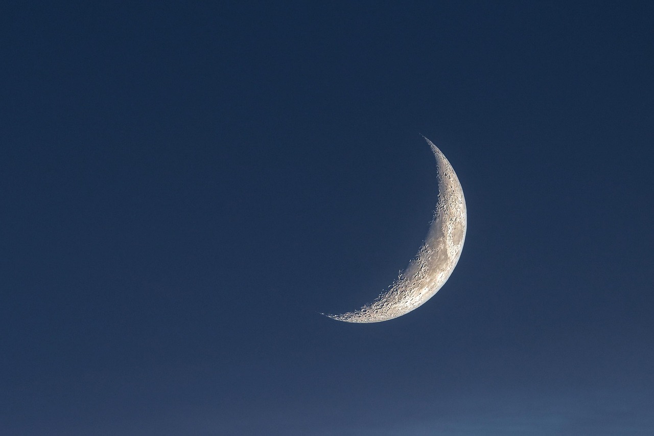 Moon Crescent Moon Universe wallpaper