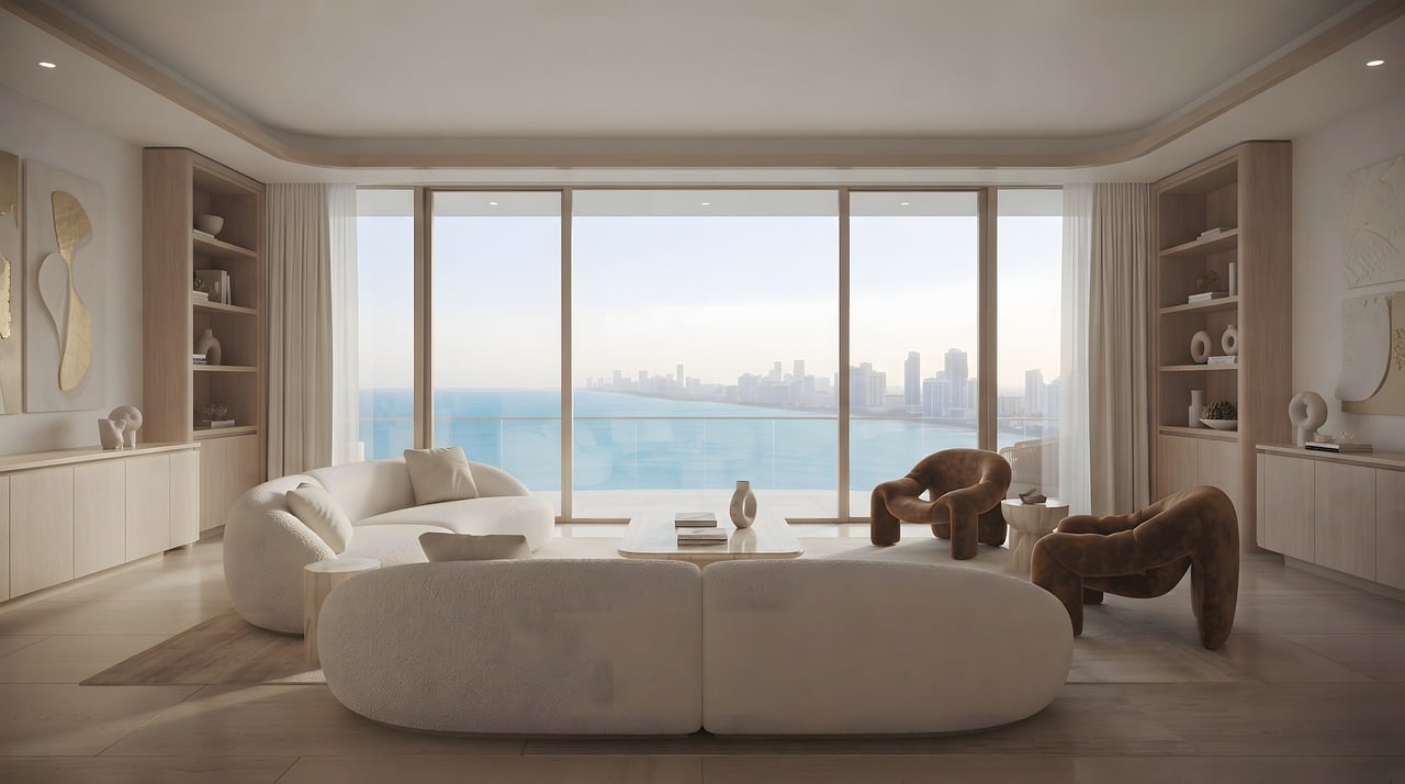 Ai Generated Living Room Modern wallpaper