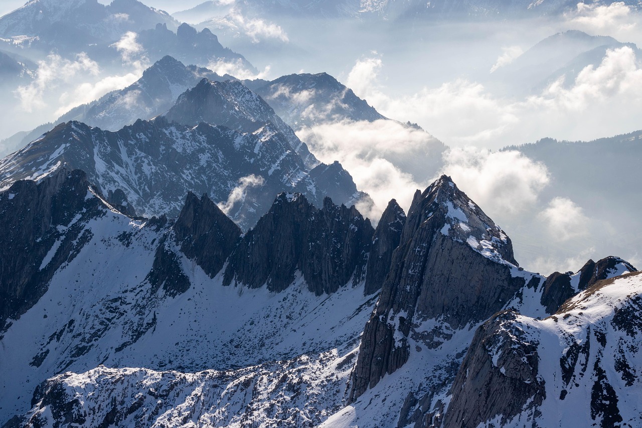 Peak Summit Mountains wallpaper