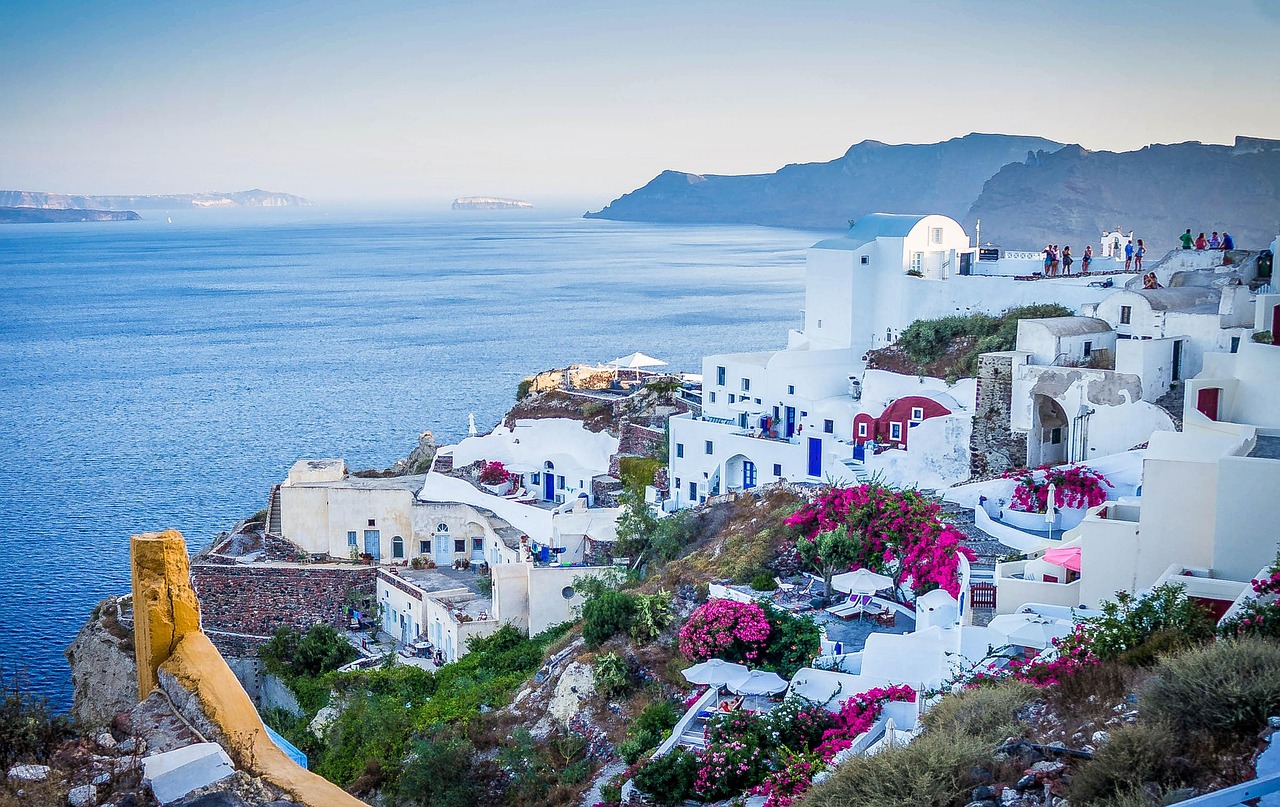 Santorini Greece Buildings wallpaper
