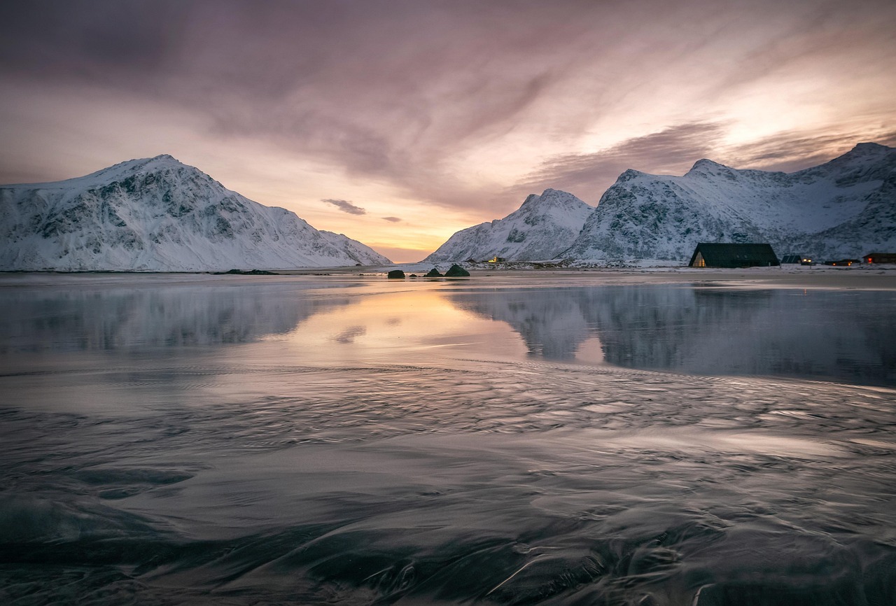 Skagsanden Lofoten Islands wallpaper