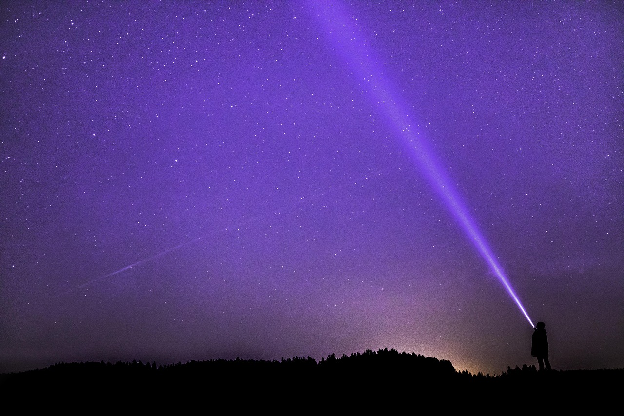 Night Photograph Flashlight Ray wallpaper