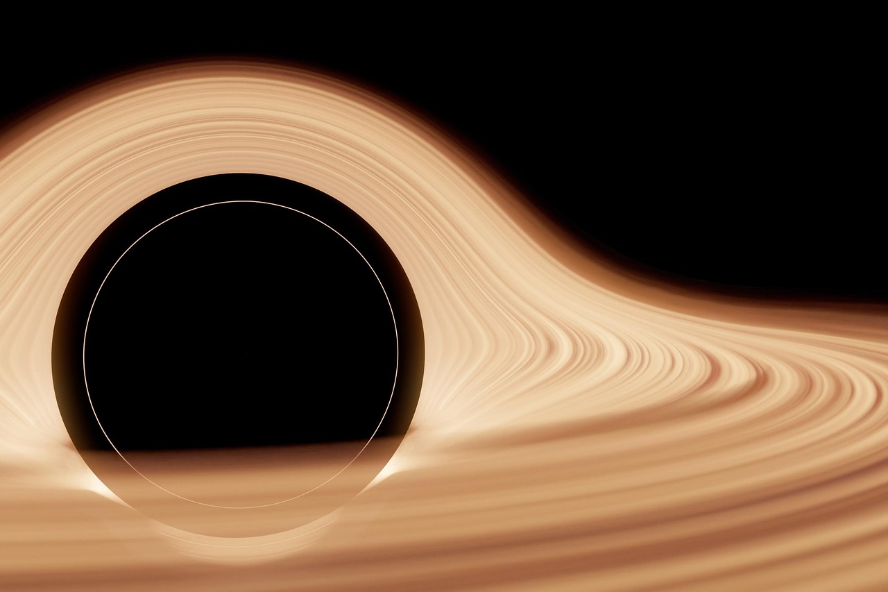 Black Hole Spiral Space wallpaper