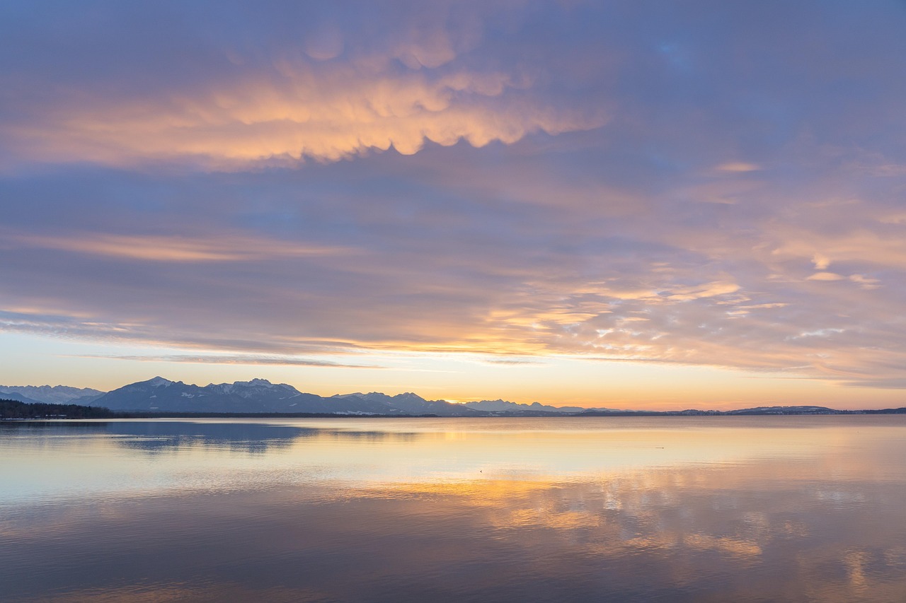 Sunset Dusk Mountains wallpaper