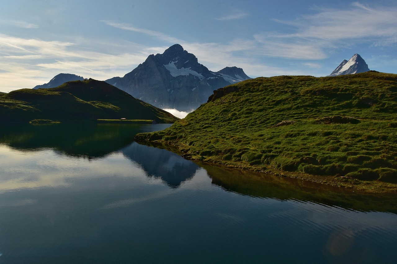 Bachalpsee Mountain Lake Calendar Image wallpaper