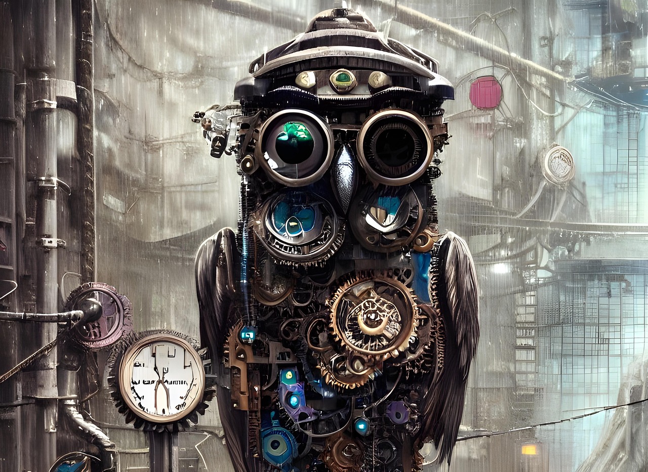 Owl Steampunk Art wallpaper