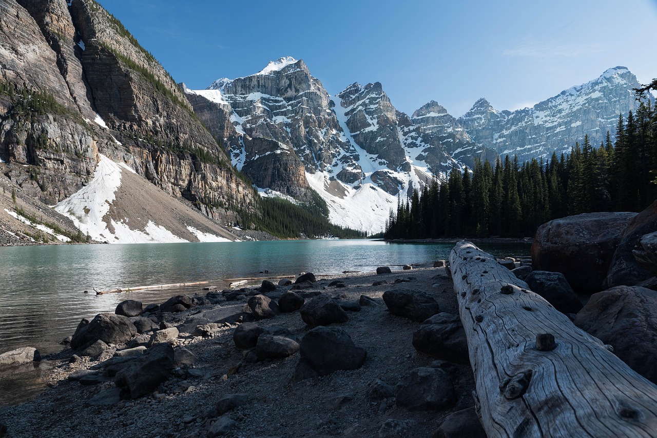 Lake Mountains Alberta wallpaper