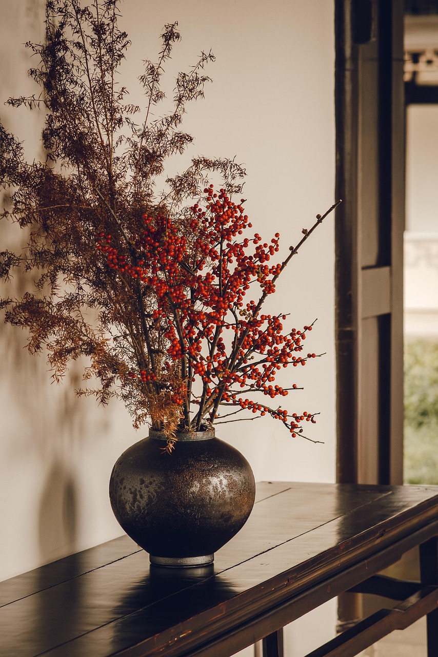 Plum Blossoms Flowers Flower Vase wallpaper