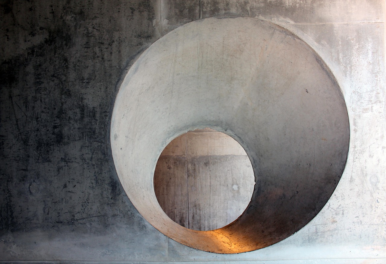 Concrete Architecture Hole wallpaper
