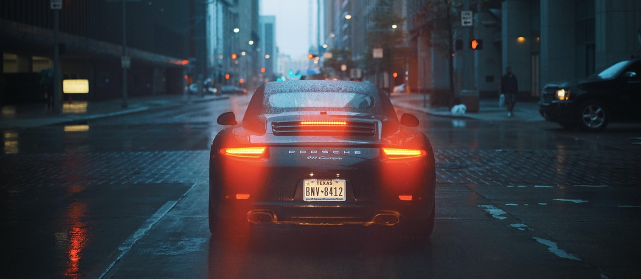 Porsche Car Brake Lights wallpaper