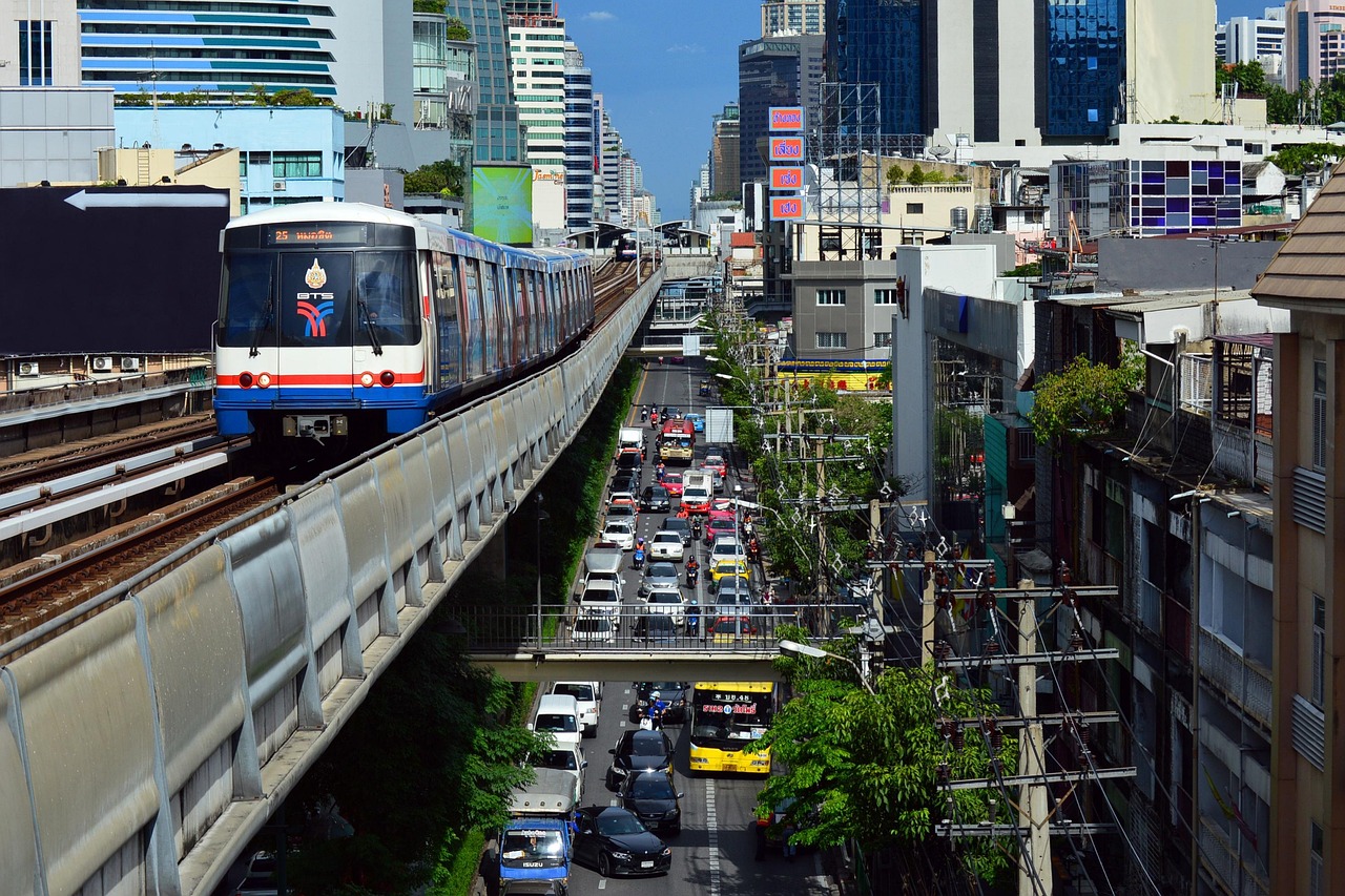 Transportation Downtown Bangkok wallpaper