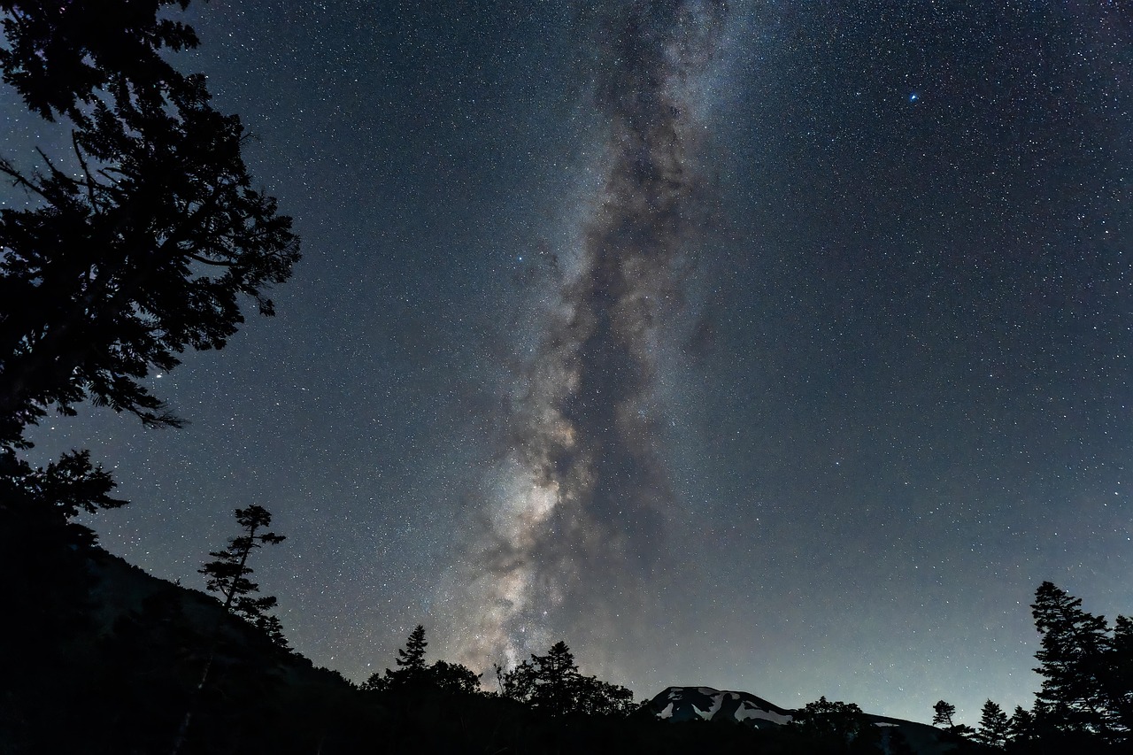 Milky Way Galaxy Dark Nebula wallpaper