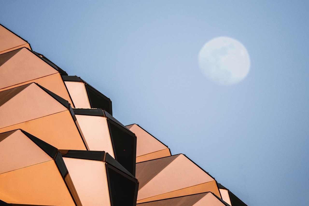 City Structure Moon wallpaper