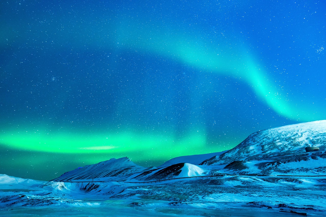 Christmas Background Aurora Polar Lights wallpaper