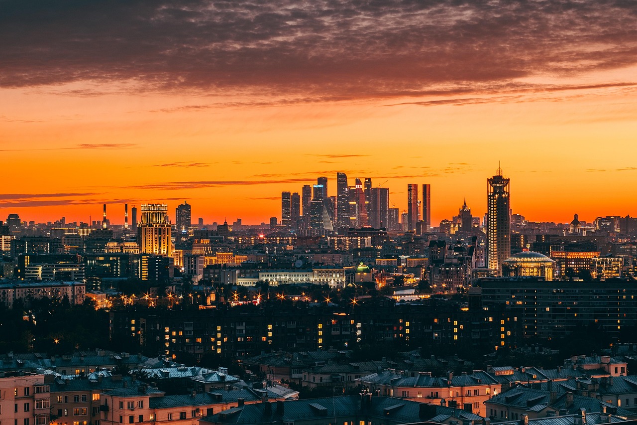 Sunset Nature City wallpaper