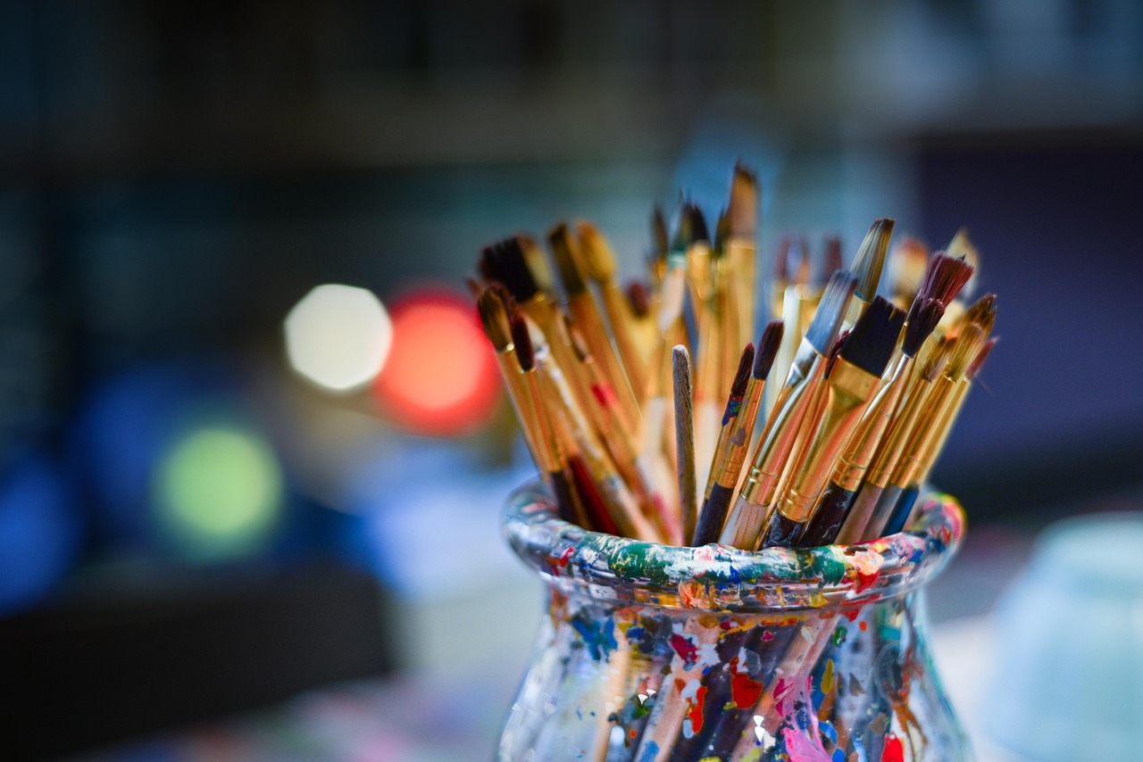 Brushes Painter Work Shop wallpaper