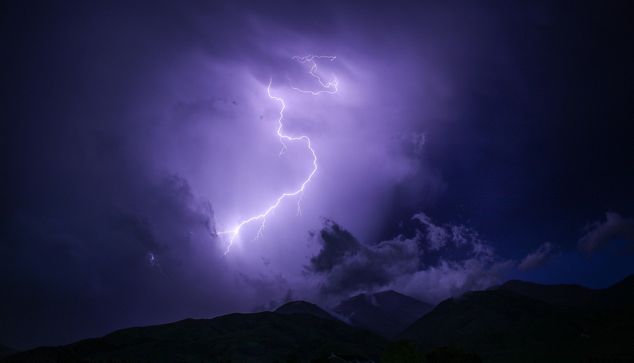 Dark Lightning Thunderstorm wallpaper