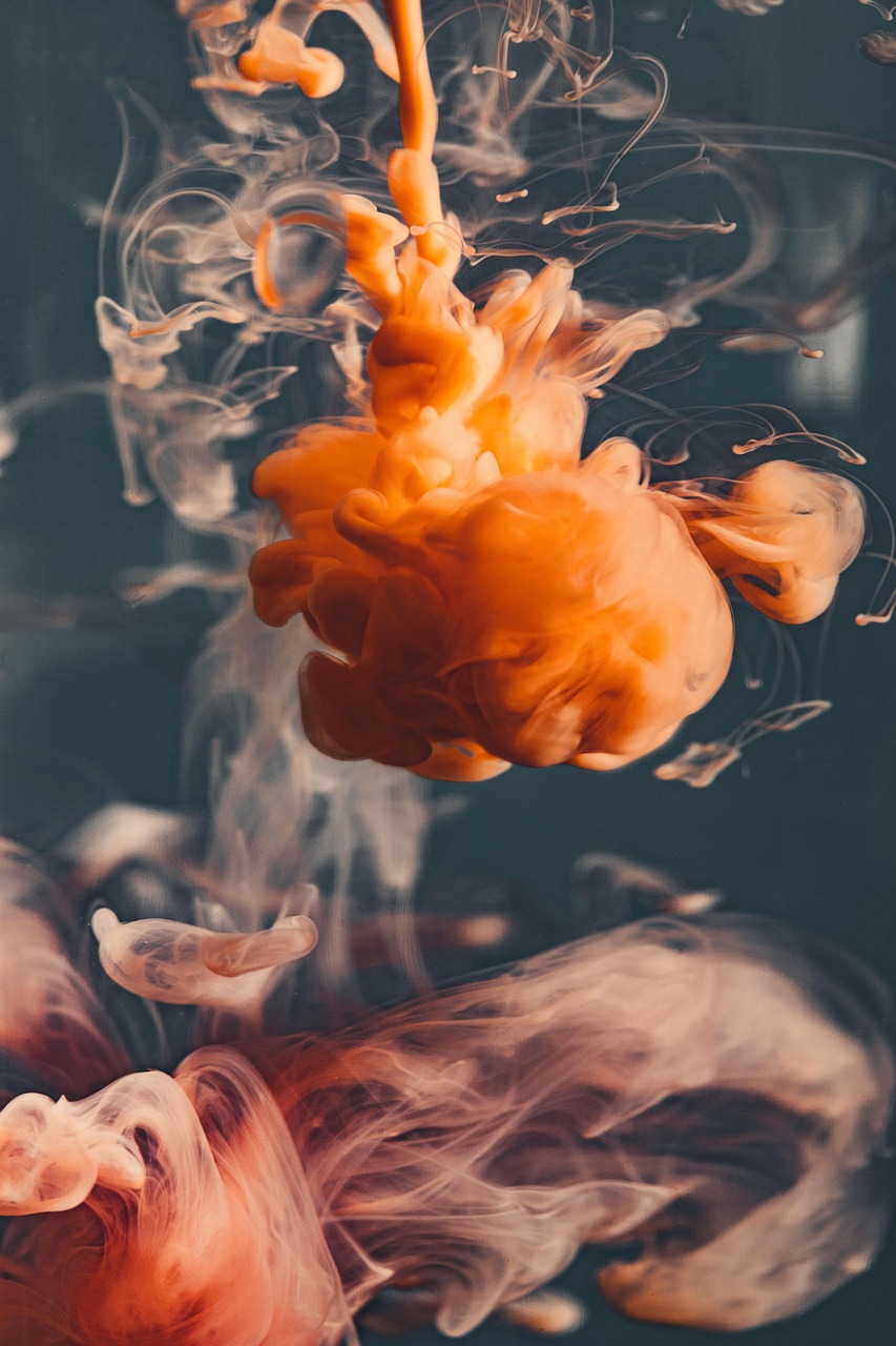 Color Water Orange wallpaper