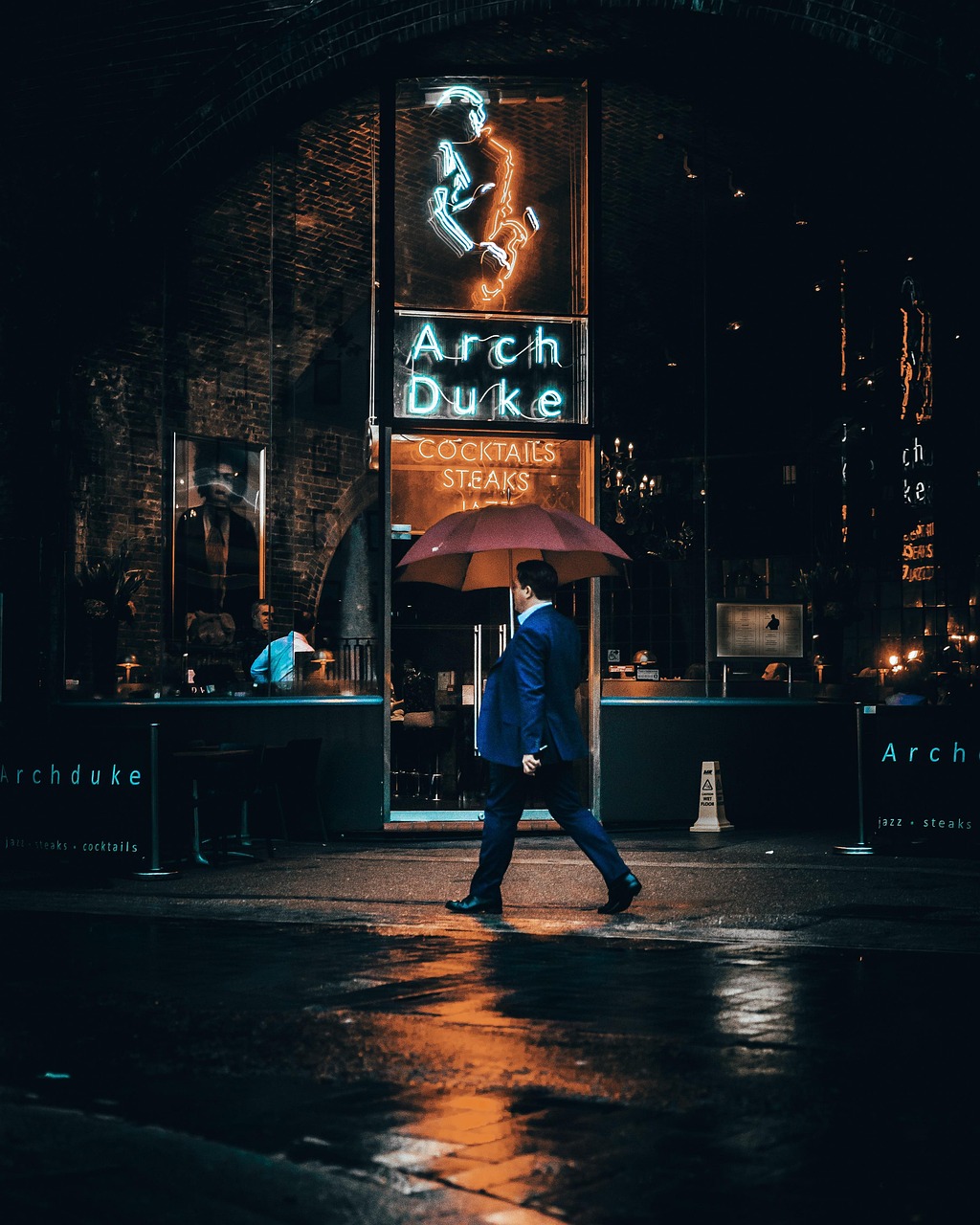 Street Raining Night wallpaper