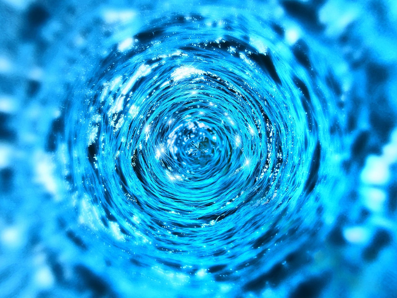 Water Aqua Tunnel wallpaper