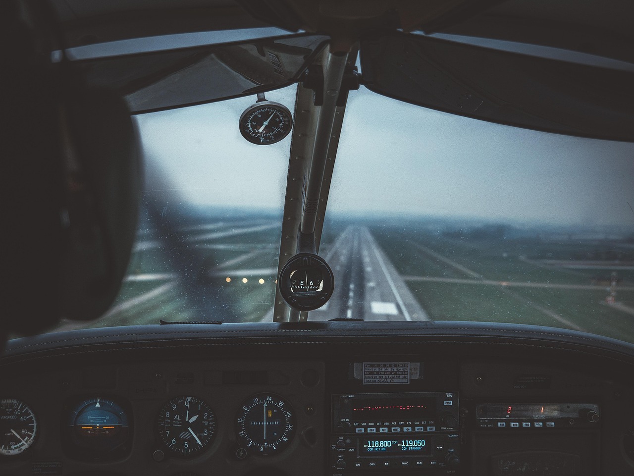 Cockpit Aircraft Runway wallpaper