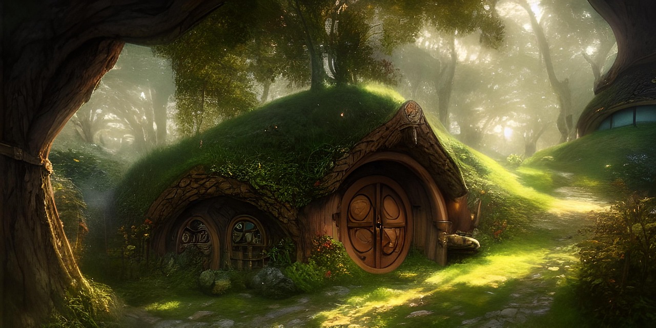 Hobbit Hobbit House Tolkien wallpaper