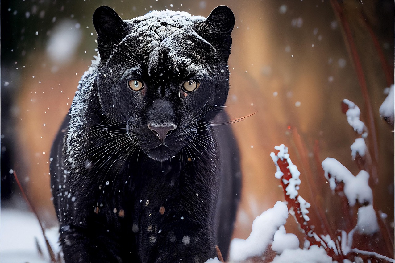 Panther Black Panther Feline wallpaper