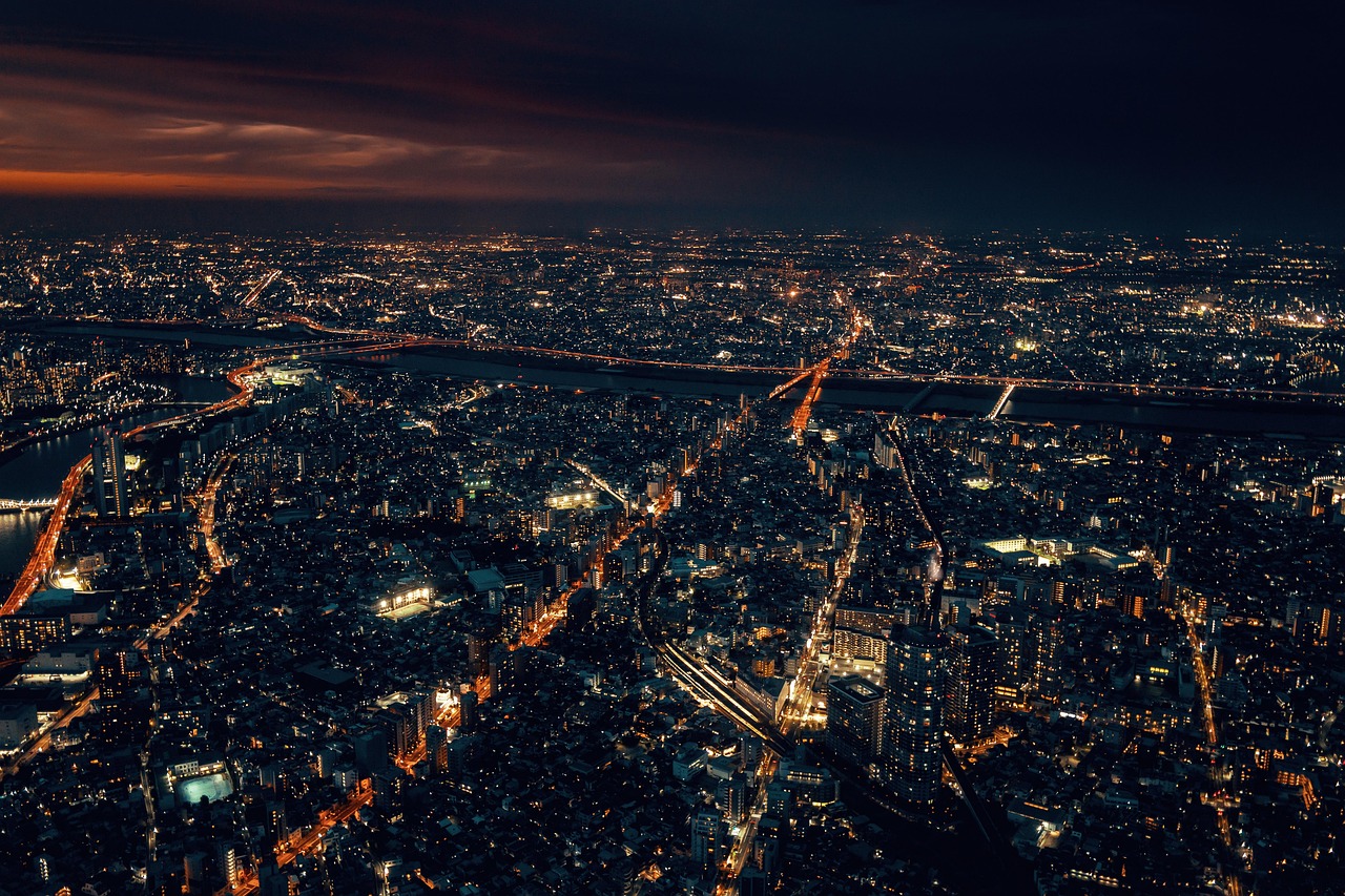Metropolis Night Heaven wallpaper