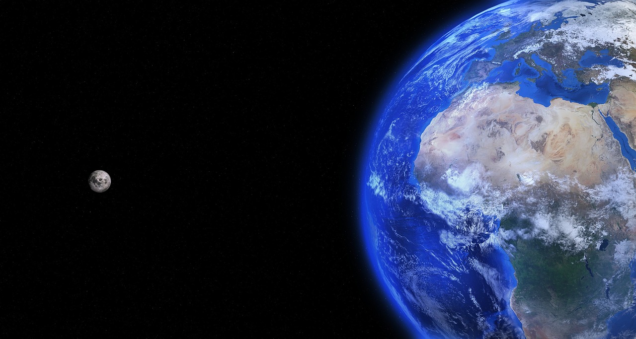 Earth Moon Space wallpaper