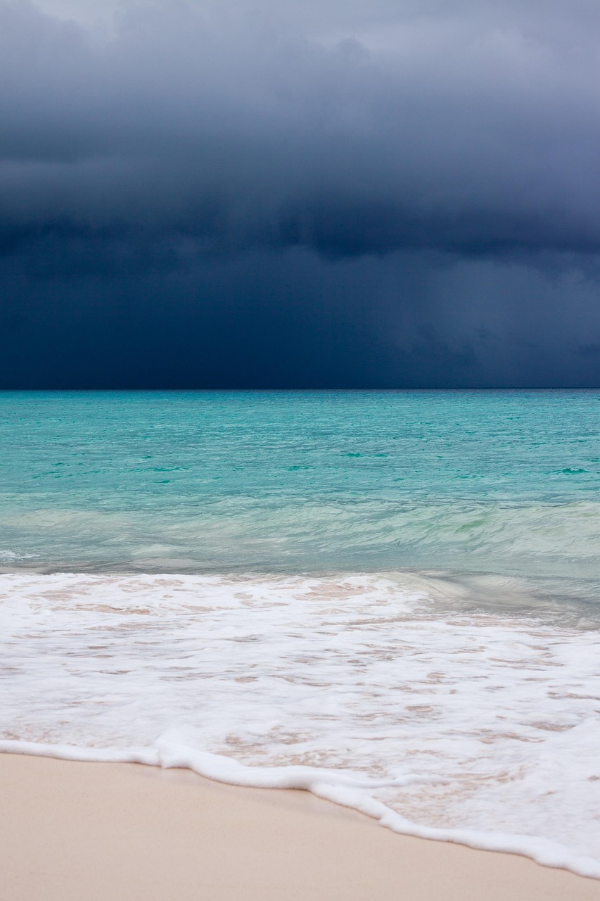 Beach Caribbean Clouds wallpaper